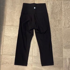 Capri Grey and Black Lulu Leggings